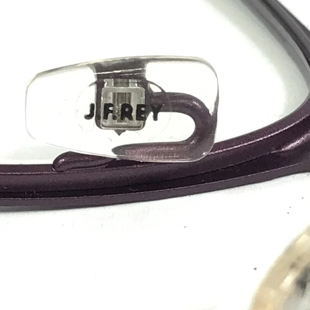 J.F. Rey Eyeglasses Frames JF2599 7342 Purple Green Textured Ribbed 53-18-130